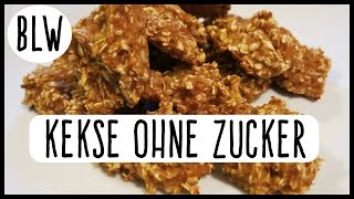 Kekse ohne Zucker  BLW  Rezept  Babykekse  deutsch  Kindertipp [upl. by Naoh449]