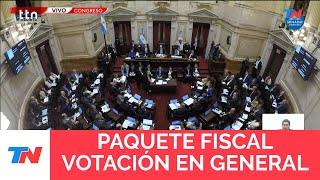 PAQUETE FISCAL LA VOTACIÓN EN GENERAL [upl. by Ebocaj644]