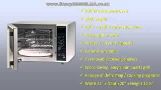 Sharp R959SLMA 40 litre 900 watt Digital Combination Microwave Oven with Quartz Grill [upl. by Nellak]