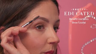 The Best Brow Tutorial with Benefit Cosmetics  PRETTY EDUCATED [upl. by Faruq808]