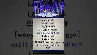 BTS DNA🧬 lyrics  Let’s sing kpop  Korean study 📖 [upl. by Dlanar]