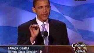 CSPAN Barack Obama Speech at 2004 DNC Convention [upl. by Eldoree]