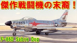 【アメリカ】傑作戦闘機の末裔『F86D』セイバードッグ！複雑な管制装置を搭載し運用が難しかったが重要な機種として航空自衛隊の「月光」になった機体の挑戦の記憶とは【ポイントＴＶ】エリア88 [upl. by Albur]