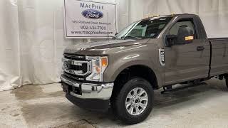 Stone Grey 2022 Ford Super Duty F250 SRW 4X4 REG CAB Walkaround  MacPhee Ford [upl. by Idmann]