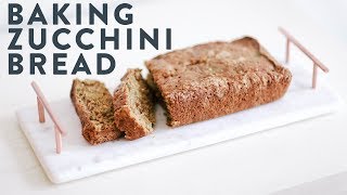 Homemade Zucchini Bread Recipe  Carly Heitlinger [upl. by Yi]