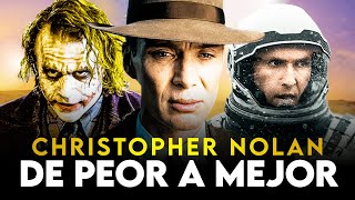 CHRISTOPHER NOLAN Todas sus películas de peor a mejor [upl. by Anirtruc]