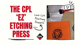 Using the CPL EZ Etching Press for Lino Printing [upl. by Akcinahs635]