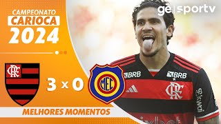 FLAMENGO 3 X 0 MADUREIRA  MELHORES MOMENTOS  CAMPEONATO CARIOCA 2024  geglobo [upl. by Gans43]