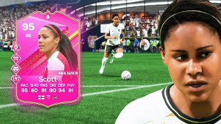 95 FUTTIES HERO SCOTT PLAYER REVIEW  EA FC 24 ULTIMATE TEAM [upl. by Aretta689]