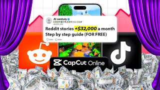 Create Reddit stories FOR FREE  CapCut Online Tutorial TikTok Creativity Program [upl. by Worthington]