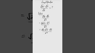 Simplify √75√3√3 maths simplification [upl. by Katt]