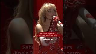 Sabrina Carpenters quotNonsensequot outro at the Jingle Ball in Los Angeles 🎄 [upl. by Mellins]