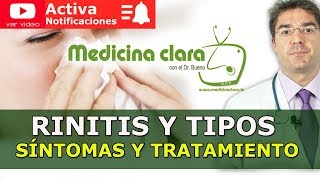 Rinitis inflamación de la nariz goteo nasal moqueo Tratamiento  Medicina Clara [upl. by Gerrilee]