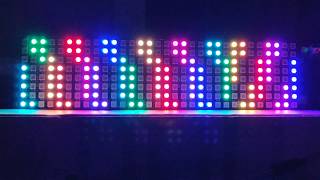 8x32 NEOPIXEL MATRIX DISPLAY [upl. by Ahseenal]