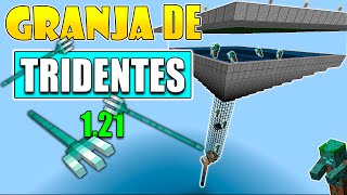 ✅GRANJA de TRIDENTES 121 Minecraft Bedrock [upl. by Aniraad]