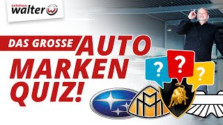 Das große Quiz der Automarken  Kennst Du sie alle  Logos erraten [upl. by Marlo]