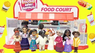 Disney Encanto Mirabel Isabela Luisa Pepa Build 5 Surprise Foodie Mini Brands Food Court [upl. by Zertnom]