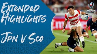 Extended Highlights Japan 2821 Scotland  Rugby World Cup 2019 [upl. by Ardys]