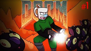 Retro Mugslayer  Mugman Plays Doom  Part 1 KATV [upl. by Aicenaj]