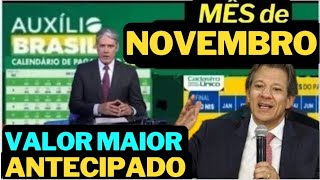 URGENTE CALENDÁRIO ANTECIPADO do AUXÍLIO BRASIL DE NOVEMBRO TEM NOVOS ADICIONAIS SAIBA AGORA [upl. by Maguire]