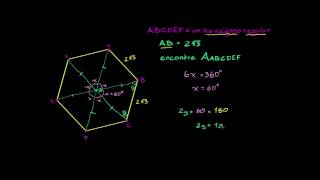 Área de um hexágono regular [upl. by Spracklen]