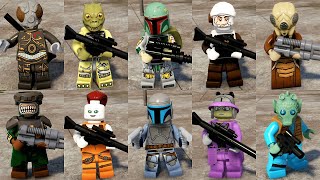 LEGO Star Wars The Skywalker Saga  All Bounty Hunter Characters Showcase 4K 60FPS [upl. by Ane615]