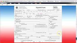 BIR 0605 Payment Form 2019 [upl. by Aina]