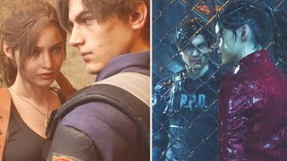 Claire Has a crush on Leon  Resident Evil 2 Remake 2019 [upl. by Aonehc]