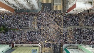 Over the sky Massive antiextradition law protest in Hong Kong  AFP [upl. by Zitvaa]