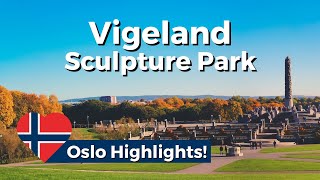 Vigeland Park in the Autumn City Highlights of Oslo Norway [upl. by Allys806]