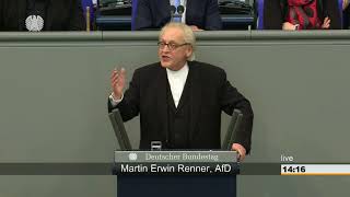 MARTIN RENNER AfD zur ERINNERUNGSKULTUR im Bundestag am 23022018 [upl. by Soloma]