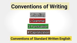 Conventions of Writing  Conventions of Standard Written English  Fullstop  Comma  Capitalization [upl. by Adnawed]