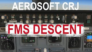 AEROSOFT CRJ FMS Tutorial  How To Fly Descent In Easy amp Simple Steps [upl. by Gninnahc932]