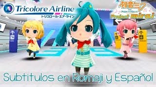 Hatsune Miku  Tricolore Airline Project Mirai sub Romaji y Español [upl. by Prisilla]