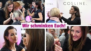 Wir schminken Euch – so war’s auf der Frauenmesse Auszeit 👩 [upl. by Dyson379]