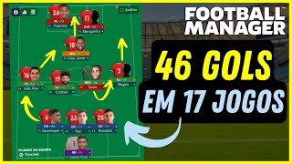 ESSA é a MELHOR TÁTICA que JÁ FIZ com 3 ZAGUEIROS e CENTRAL DESCAÍDO  Football Manager [upl. by Aneliram]