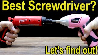 Best Screwdriver Brand 14 BRANDS Milwaukee Dewalt Makita Ryobi Bosch Pink Power Metabo [upl. by Grane377]