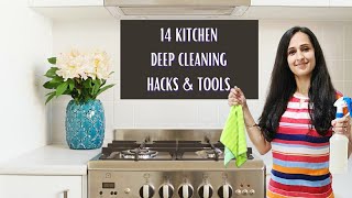 14 Kitchen Deep cleaning Tips Hacks amp Must Have Cleaning Tools [upl. by Chauncey]