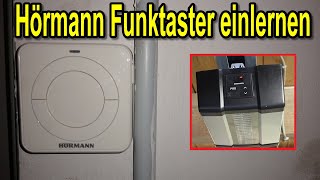 Hörmann Funktaster FIT 5 BS einlernen an Garagentor Antrieb SupraMatic E 4 [upl. by Clementia73]