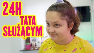 24H TATA MOIM SŁUŻĄCYM 😍 REAKCJA MAMY 😅 MISIA I JA [upl. by Edniya]