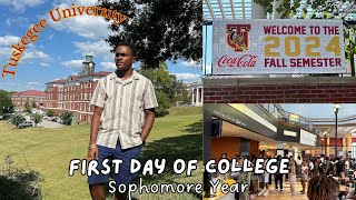 First Day of College Vlog  Sophomore  Tuskegee University  HBCU [upl. by Gnet184]