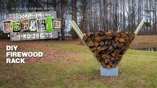 Build A Simple and Easy Cinderblock Firewood Rack  DoneInAWeekend Projects  Exmark [upl. by Llered319]