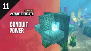 11 Conduit Power  Survival Guide Series  Minecraft Java Edition [upl. by Lilithe]