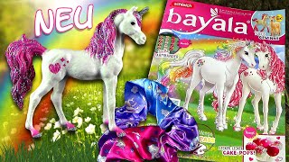 Schleich ® Bayala ® Magazin Nr 43 mit Freundschafts Einhorn Yadira amp buntem Haargummi aus Stoff [upl. by Rammus160]