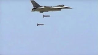 US Air Force F16 Cluster Drop [upl. by Qulllon241]