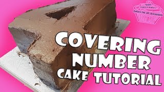 How To Make a Number Cake  Tutorial  Sals Cakes n Bakes  Part 2 [upl. by Yanahc715]