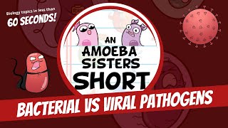 Bacterial vs Viral Pathogens  Amoeba Sisters Shorts [upl. by Dnilasor]