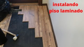 INSTALANDO PISO LAMINADO PARA AVANZADOS  piso laminado [upl. by Eenimod]