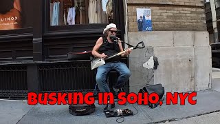 Busking the blues in SoHo NYC [upl. by Tina237]