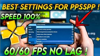 UPDATED🔥PPSSPP Gold Best Settings For Android  60 Fps No Lag Smooth Gameplay  Badshah Gamer [upl. by Lanoil872]